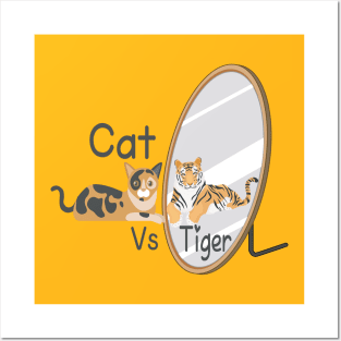 Cat Vs Tiger Posters and Art